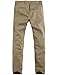 Match Mens Slim-Tapered Flat-Front Casual Pants(Light Khaki,34)