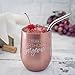 Unique Birthday Tumbler for Women- Celebrate Her with a Beautiful 12 oz. Happy Birthday Wine Tumbler with Straw and Lid - She'll Adore It as a Birthday Cup, Wine Glass, Goblet, and Mug
