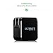 UltimatePower 24W 4.8A Dual USB Wall Charger with Smart Technology, Foldable Plug, Most Powerful Charging Adapter for iPhone, iPad, and Galaxy (Black)