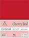 Clear Path Paper - Cherry Red Cardstock - 8.5 x 11 inch - 65Lb Cover - 50 Sheets