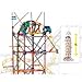 RYTECK-INOVATIVE 6 Ft Tall Amusement Park Roller Costar 785pcs Electric Cinctus Tower Motorized For Performance That Sends the Car up The Chain Lift And Spiraling Through The Track.