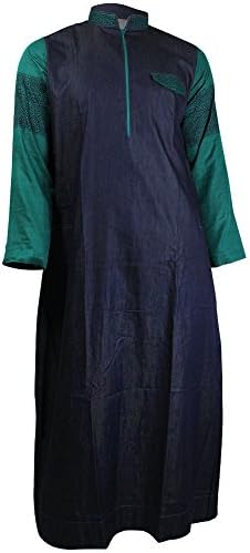 Mashroo Premium Blue Denim Uber Long Sleeve Formal Thobe