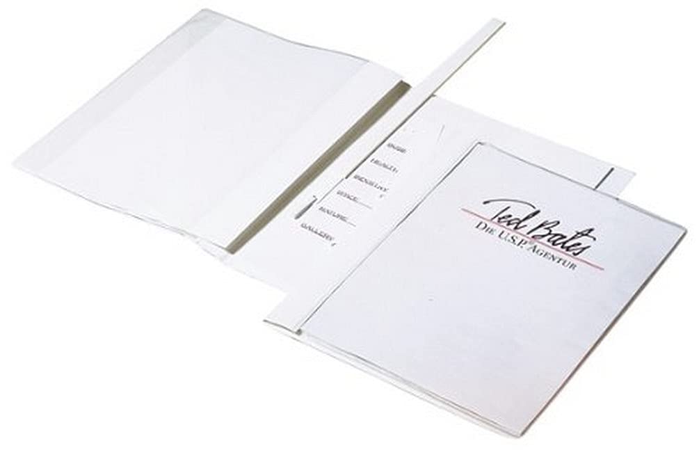 Durable Duraplus De Luxe 258902 Clear View Presentation Folder A4 - White (Pack of 25)