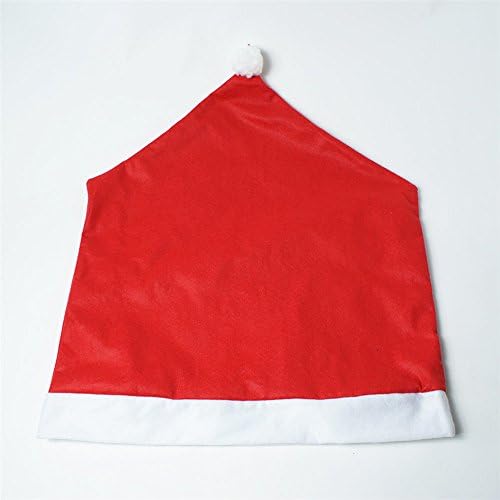 Christmas Kitchen Santa Claus Clause Hat Chair Covers Set Xmas Cap Sets for Christmas Holiday Festive Decorations