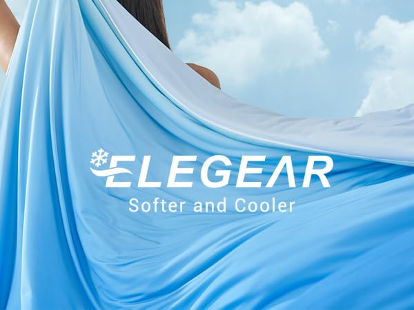 Elegear Cooling Comforter King Absorbs Body Heat to Keep Cool, Double-Sided Cooling Blanket for Hot Sleepers Arc-Chill Cool Fabric Q-Max>0.5, Lightweight Summer Comforter Cold Blanket, deep blue