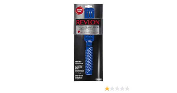 revlon short hair straightening brush