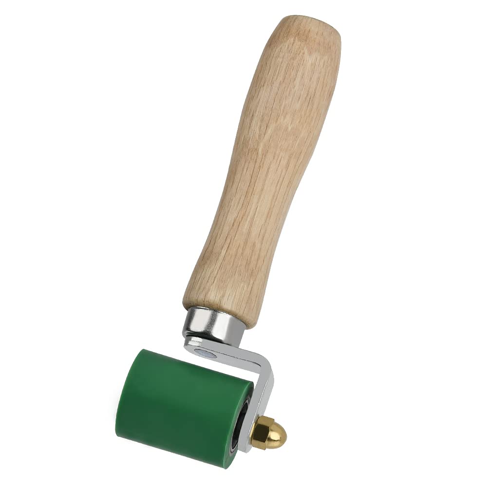 Silicone Seam Roller, Silicone High Temperature Resistant Seam Hand Pressure Roller, Silicone Hand Roller Roofing PVC Welding Tool, 40mm, Green