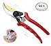 Titanium Pruning Shears - Best Pruning Tools,Pruning Snip,Tree Trimmer, Garden Shears, Hand Pruner-Included cow leather Sheath, Shrub & Hedge Clippers.