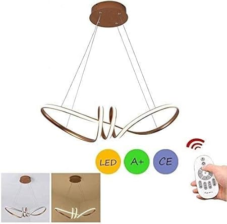 QUETAZHI- Pendelleuchte LED Minimalist Dimmbare Kronleuchter, Lampen