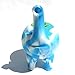 Unbreakable Silicone Elephant Water Bub (Blue/White)