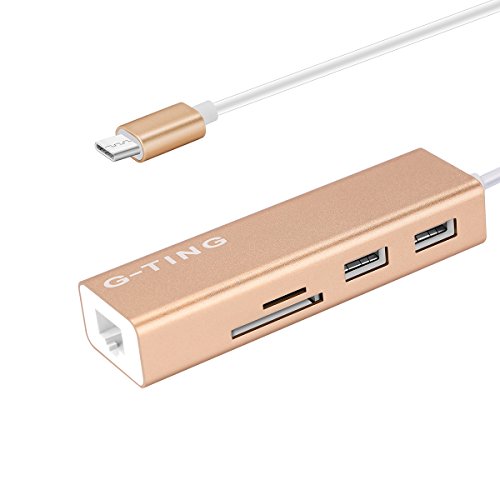 USB Type c Hub Card Reader Adapter, G-TING Thunderbolt 3 