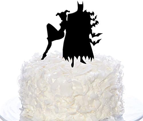 Couple Batman Cake Topper, Wedding Cake Topper