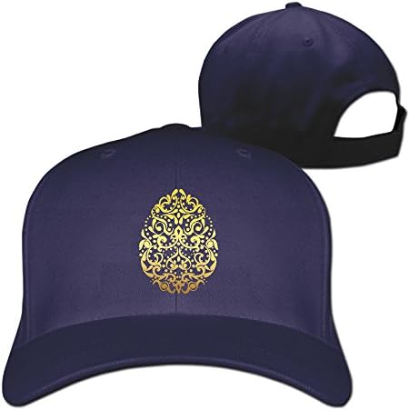 Adjustable Fashion Unisex Golden Easter Egg Plain Caps Sports Baseball Hats