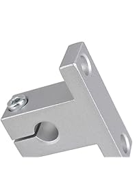 Ideaker eje óptico horizontal de 7 pulgadas y soporte de vástago de doble guía y tornillo de avance de 0.3 pulgadas, cojinetes de bloqueo y acoplamiento flexible para equipo de medición coordinada digital, juego de 15