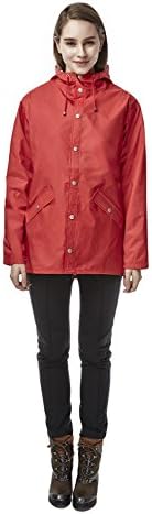 Club Cambridge Men's Women's Unisex windbreaker waterproof rain coat jacket, 15001_Red, Large