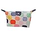 Parateck Zipper Closure Waterproof Makeup Bag Cosmetic Pouch Travel Bag Tote for Women Girls (White)