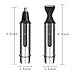 Nose Ear Hair Eyebrow Trimmer for Man - Denkonni 4 in 1 Aluminium Alloy Rechargeable Nose Ear Hair Trimmer with Base,Water Resistant Facial Hair Trimmer