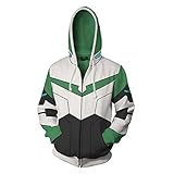 Anime Cartoon Cosplay Lance Hoodie 3D Printed Keith Zipper Jacket (Small, Color 4)