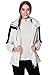 OutdoorMaster Women's 3-in-1 Ski Jacket - Winter Set With Fleece Liner & Hooded Waterproof Shell (Off White, S)