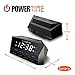 BEARE Alarm Clock Charging Station - w/Quad USB Port for iPhone/iPad/iPod/Android Phone,Tablet and All USB-Charged Devices