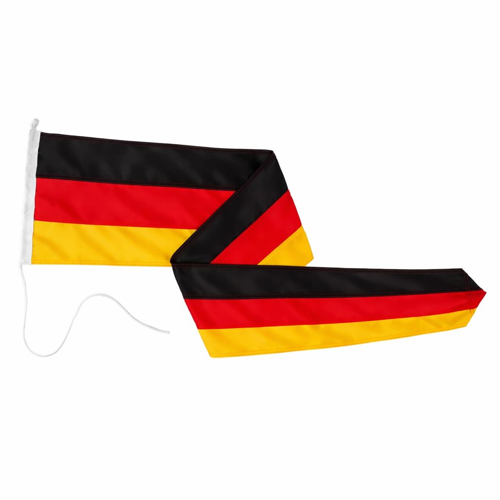 Flagly Premium long pennant 160 g/m² fabric weight, robust and weather-resistant flag cloth, various flag designs and sizes, flag pole accessories (30 x 300 cm, Germany).