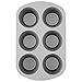 Wilton Giant Cupcake Pan, Jumbo Muffin and Cupcake Pan, 6-Cup, Steel