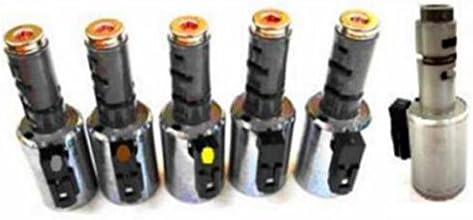 Wanheyao 6 Piece Set Solenoid Group For 2004-05 VW / Audi / Mini (99417) AW TF60-SN / 09G New Linear Solenoid