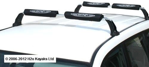 Ruk Sport Roof Bar Rack Pad for SUP Kayak Surfboard & Canoe 4 short pads 368mm long