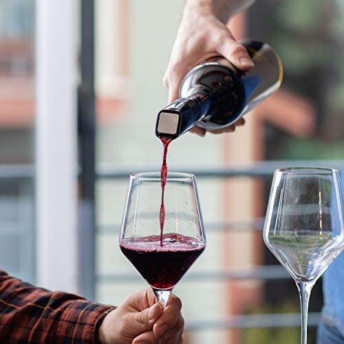 Rabbit Aerating Pourer, Dual Function Bottle Stopper, Black Pricepulse