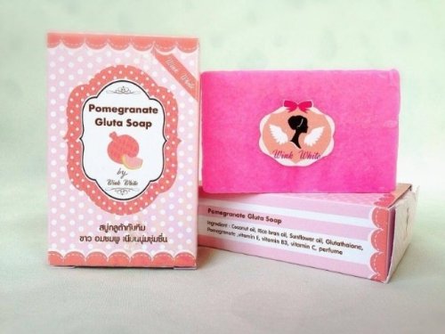 Glutathione Natural Pomegranate Whitening/bleaching 70 Gms Professional Whitening Handmade Soap
