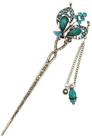 Amazon Co Jp Elinker ヴィンテージ ラインストーン ボビーピン 髪飾り 花 ヘアピン かんざし 簪 お祭り 贈り物 ホーム キッチン