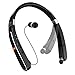 Neckband Bluetooth Headset, Pandawill [30 Hours Playtime] Wireless Bluetooth Headphones compatible for iPhone XS/X/8/7 Plus Samsung Galaxy S8 Note 8 Other Bluetooth Enabled Devices (Black) …