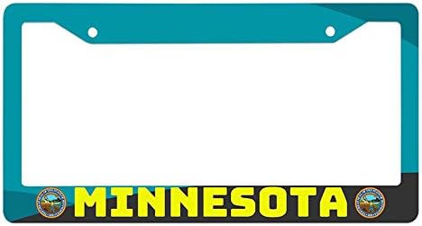 Nuoyizo Mississippi License Plate Frame Novelty Auto Car Frame Plastic License Plate Cover With Two Holes And Two Chrome Screw Caps