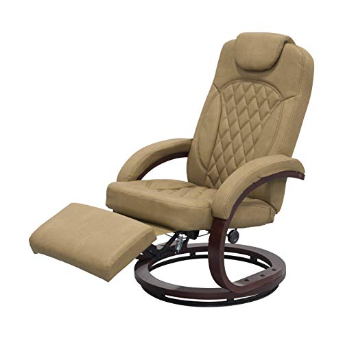 THOMAS PAYNE 643643 Euro Recliner Chair with Footrest Oxford Tan