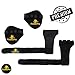 Crossfit/Weightlifting Gloves (1 Pair) With Wrist Wraps & Hand Grip Pads (1 Pair) For Men & Women - Exercise Fitness Grip Glove For Cross Training, Weightlifting & Gym Workout (Pack of 4)