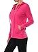 Sofra Women's Thin Cotton Zip Up Hoodie Jacket