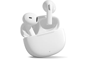 Fone de Ouvido QCY T20 - Fones Sem Fio Bluetooth 5.3 com Microfones, Branco