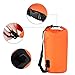 ENKEEO Waterproof Dry Gear Bag 5L/10L/20L (Shoulder Strap Compression, Double Stitched Sealed Seams, 500D Tarpaulin Heavy-Duty PVC) for Kayaking Beach Rafting Boating Hiking Camping Outdoor