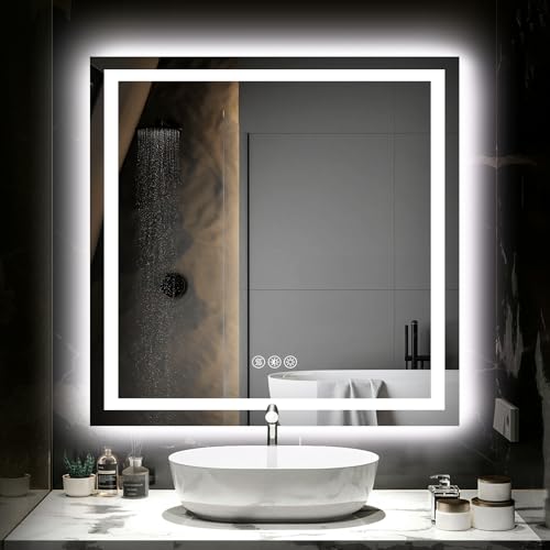 Hivone LED Bathroom Mirror Anti-Fog Dimmable