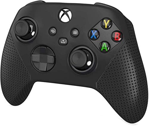 Xbox Series X Series S コントローラー カバー Xbox Series X 対応用 シリコン素材 ソフト スキンケース Xbox Series X コントローラー対応 保護カバー 耐衝撃 簡単装着 シリコンカバ ブラック Parapentefamily Com