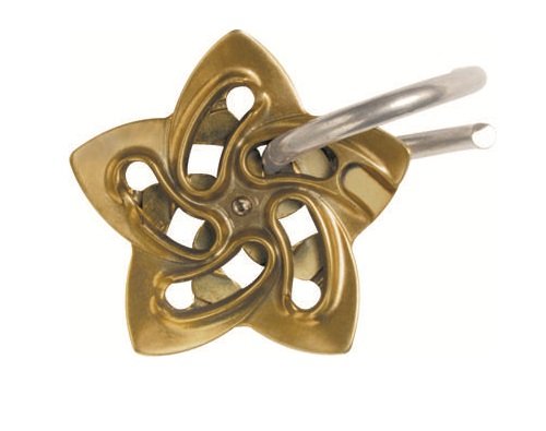 Helix hanayama cast metal brain teaser puzzle (level 5)
