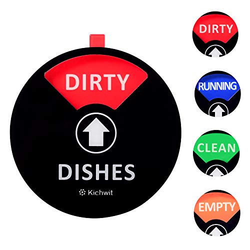 Kichwit Dishwasher Clean Dirty Sign Indicator with Running and