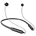 [2018 Newest] Bluetooth Headphones, Pandwill Wireless 4.2 Neckband Bluetooth Headset Magnetic & Sweat-proof In-ear Earphones Compatible for XS X 8 7 Plus and Android Phones (Black)