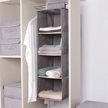 Iq Cotton Closet Wardrobe Cabinet Organizer Hanging Pocket Drawer