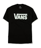 Vans Mens Classic Logo Skateboard Shirt-Black/White-XL