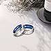 TIGRADE Titanium Rings 4MM 6MM 8MM 10MM Wedding Band in Comfort Fit Matte for Men Women Size 3-15,blue 8mm, Size 10.5