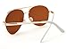 LotFancy Polarized Aviator Sunglasses for Women with Case, UV400 Protection, 61MM, Lightweight Eyewear for Driving Fishing Sports, Brown Lens, Gold Metal Frame