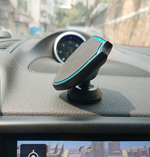 Villagepageme Car Magnetic Mount Stand,Universal Smartphone Compatibility with Strong Magnetic Technology 360° Rotating Holder for Cell Phone PDA GPS (Black, 3.94.9cm)