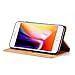QLTYPRI for iPhone 6 iPhone 6S Case, Premium PU Leather Cover TPU Bumper with Card Holder Kickstand Hidden Magnetic Adsorption Shockproof Flip Wallet Case - Brown