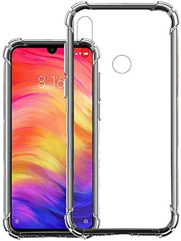AVICA® Silicon Clear Flexible Bumper Corners with Air Cushion Technology Transparent Back Cover for Xiaomi Redmi Note 7 / Redmi Note 7 Pro